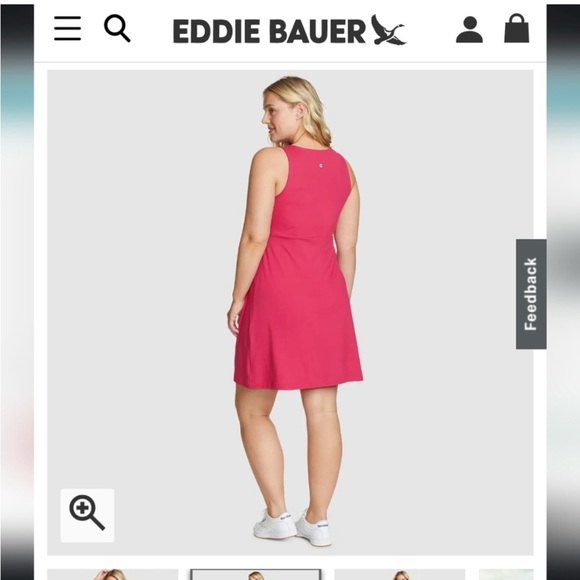 Women’s Size M Eddie Bauer Aster Sleeveless Empire Waist Dress - Picture 10 of 10